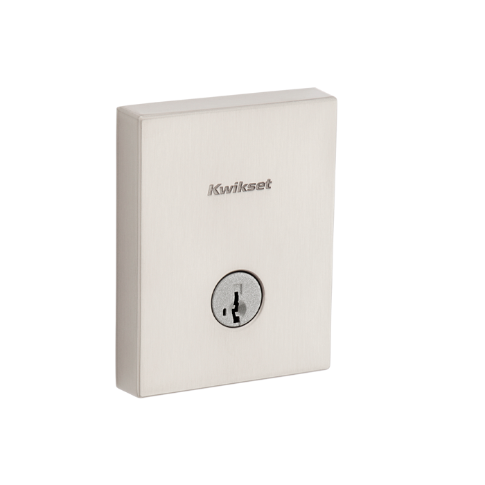 San Clemente Rectangle Deadbolt - Keyed One Side - featuring SmartKey