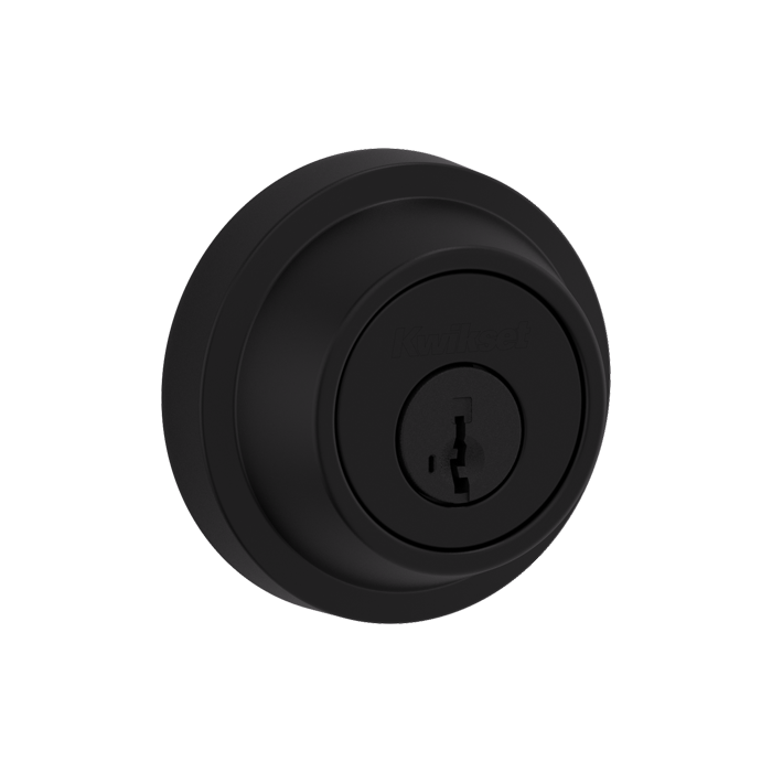 660 Contemporary Round Deadbolt - Keyed One Side - featuring SmartKey