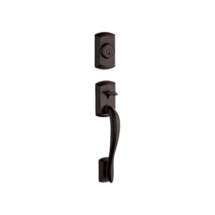 Avalon Handleset - Deadbolt Keyed One Side (Exterior Only) - featuring SmartKey