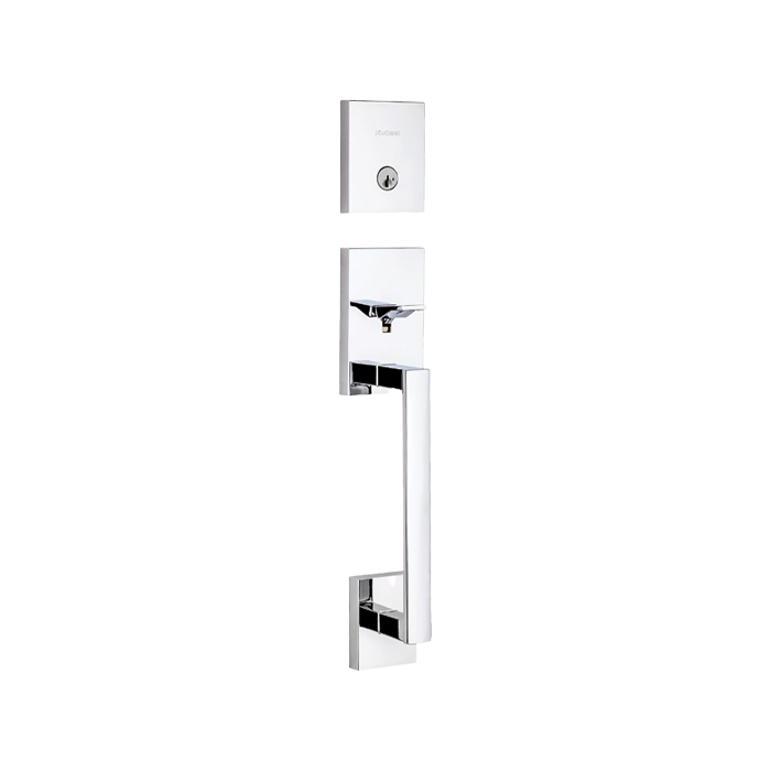 San Clemente Handleset - Deadbolt Keyed One Side (Exterior Only) - featuring SmartKey