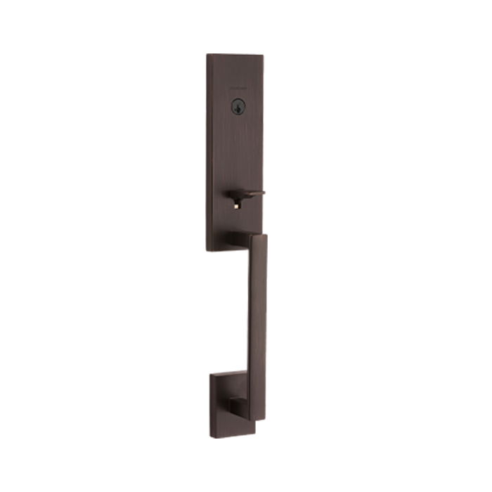 Vancouver Handleset - Deadbolt Keyed One Side (Exterior Only) - featuring SmartKey