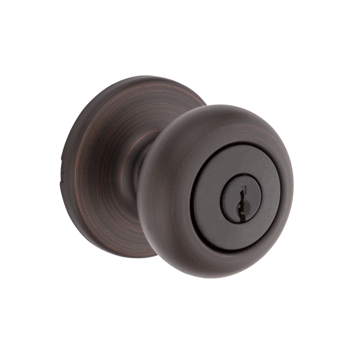 Cove Knob - Keyed - with Pin & Tumbler
