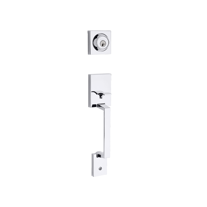 Amador Handleset - Deadbolt Keyed One Side (Exterior Only) - featuring SmartKey