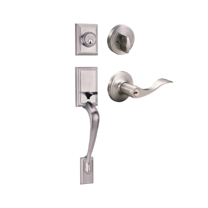 Liberty Handleset with Queen Lever- Deadbolt Keyed One Side